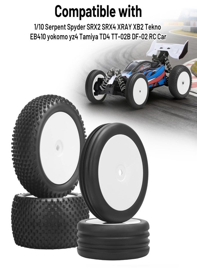 daitoku 1/10 RC Car Tires and Wheels, daitoku 12mm Hex 1/10 RC Off Road Racing Tires and Wheels Rims for 1/10 Serpent Spyder SRX2 SRX4 XRAY XB2 Tekno EB410 yokomo yz4 Tamiya TD4 TT-02B DF-02 - Image 3